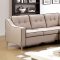 Glenda II Sectional Sofa CM6851BG in Beige Fabric