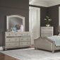 Belmont Bedroom 300824 in Platinum w/Upholstered Bed by Coaster