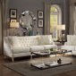 Nevaun Sofa 8246CR in Cream AirHyde by Homelegance w/Options