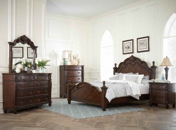 1802 Hadley Row Bedroom by Homelegance in Dark Cherry w/Options [HEBS-1802 Hadley Row]