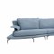 Andover Sectional Sofa in Blue Leather by VIG