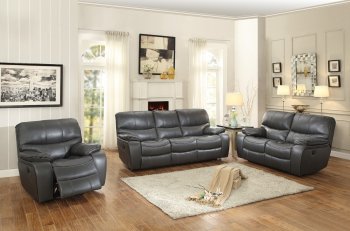 Pecos Power Motion Sofa 8480GRY by Homelegance w/Options [HES-8480GRY-PW Pecos]