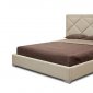 Palomar Platform Bed in Beige Linen Fabric - Wholesale Interiors