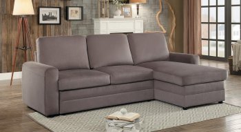 Welty Reversible Sectional 8211 in Light Brown by Homelegance [HESS-8211-Welty]