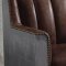 Brancaster Office Chair 92553 in Retro Brown Leather by Acme