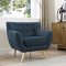 Remark EEI-1633-AZU Sofa in Azure Fabric by Modway w/Options