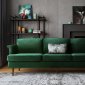 Porter Sofa TOV-S147 in Forest Green Velvet by TOV Furniture