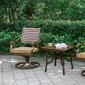 Desiree CM-OT2126-E 3Pc Outdoor Set of End Table & 2 Chairs