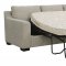 Franky Sectional Sofa in Beige Fabric w/Options