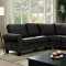 Elwick Sectional Sofa CM6885 in Dark Gray Fabric