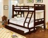 CM-BK459EX Fairfield Twin/Full Bunk Bed in Dark Walnut w/Options