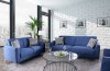 Lauritz Sofa & Loveseat 2Pc Set CM6088 in Blue w/Options