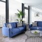 Lauritz Sofa & Loveseat 2Pc Set CM6088 in Blue w/Options