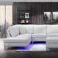 U97 Sectional Sofa in White by Global w/LED