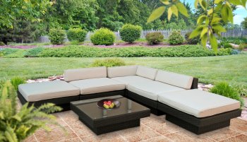 Laguna Outdoor Patio Sectional 6Pc Set Choice of Color by Modway [MWOUT-Laguna]