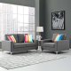 Allure Sofa & Chair Set in Gray Fabric by Modway w/Options