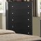 Black Finish Contemporary Bedroom w/Optional Items