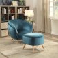 Aislin Accent Chair 59655 in Teal Velvet by Acme w/Option