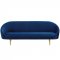 Sublime Sofa in Navy Velvet Fabric by Modway