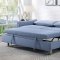 Sammie Sofa w/Sleeper CM6446BL in Light Blue Fabric