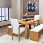 Light Brown Modern Dining Table w/Optional Items