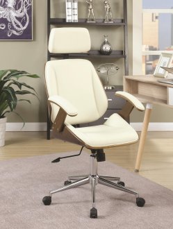 800735 Office Chair in Ecru Leatherette by Coaster