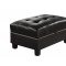 Kiva Sectional Sofa 51195 in Black Bonded Leather Match by Acme