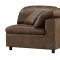 Audrey Sectional Sofa 55100 in Mocha Polished Microfiber by Acme