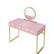 Coleen Vanity AC00668 in Pink by Acme w/Optional Ottoman