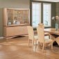 Maple Color High Gloss Finish Dining Set