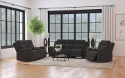 Brentwood Motion Sofa & Loveseat 610284 Charcoal Fabric -Coaster