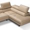 Giselle Sectional Sofa E691 in Beige Leather by IDP Italia