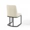 Amplify Dining Chair Set of 2 in Beige Fabric by Modway