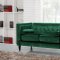 Taylor Sofa 642 in Green Velvet Fabric w/Optional Items