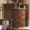 Palace Bedroom 1394 in Rich Brown w/Optional Case Pieces