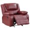 Camila Motion Sofa & Loveseat 610241 in Red by Coaster w/Options