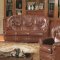 Brown Full Top Grain Italian Leather 3PC Living Room Set