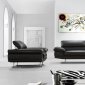 Hollis Sofa 3Pc Set in Brown Leather by VIG