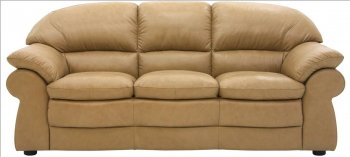 Camel Full Leather Modern Living Room Sofa & Loveseat Set [CHFS-FL-Chelsea]