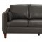 Braxten Sofa 506001 in Grey Leatherette by Coaster w/Options