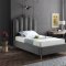 Lily Bed in Grey Velvet by Meridian w/Options