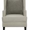 903907 Set of 2 Accent Chairs in Beige Leatherette by Coaster