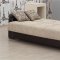 Fabric & Leather Two-Tone Modern Sofa Bed w/Optional Items