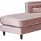 Taylor Sectional Sofa 643 in Pink Velvet Fabric by Meridian