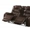 Braylon Motion Sofa 55415 in Brown PU by Acme w/Options