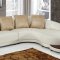 UFM208 Ivory Sectional w/Optional Ottoman & End Tables