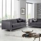 Isabelle 612 Sofa in Grey Velvet Fabric w/Options by Meridian