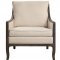 Ceylon Accent Chair 1242-1 in Beige & Dark Brown by Homelegance