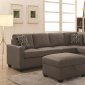 Powell Sectional Sofa 501687 in Taupe Leatherette by Coaster