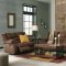 Tulen Motion Sofa & Loveseat Set 98605 in Chocolate by Ashley